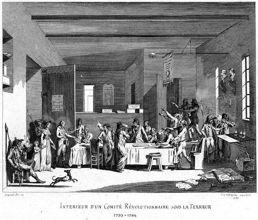 Tribunal rvolutionnaire sous la "Terreur" (1793-1794).
