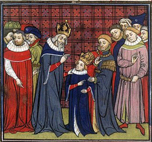Louis-le-Dbonnaire et son pre Charlemagne.