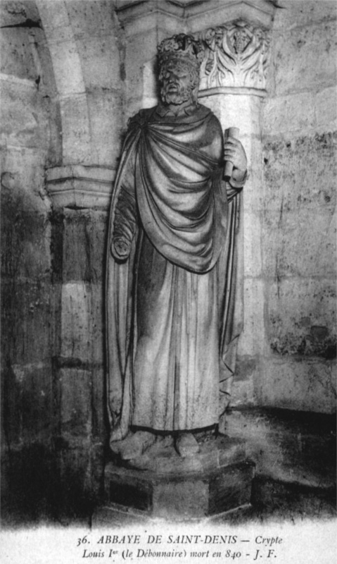 Louis le Dbonnaire (crypte de l'abbaye de saint-Denis).