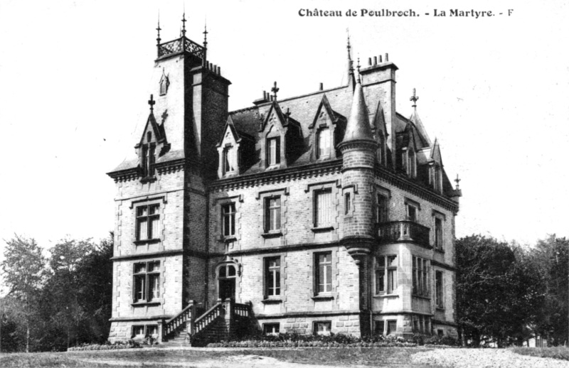 Ville de La Martyre (Bretagne) : chteaude Poulbroch.