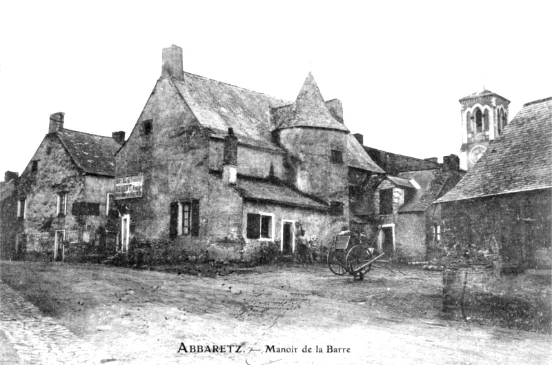 Manoir de la Barre à Abbaretz (anciennement en Bretagne).