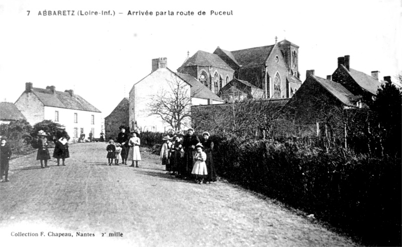 Ville d'Abbaretz (anciennement en Bretagne).