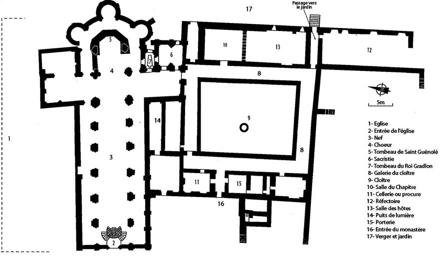 Abbaye Saint Gunol de Landvennec (Bretagne)