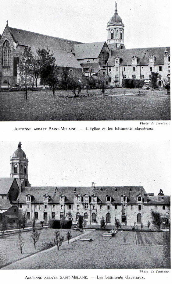 Rennes : abbaye Saint-Melaine, anne 1928