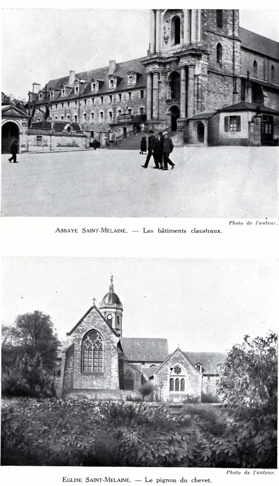 Rennes : abbaye Saint-Melaine, année 1928