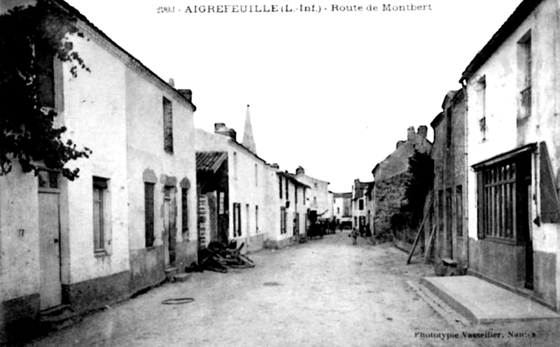 Ville d'Aigrefeuille-sur-Maine (Bretagne).