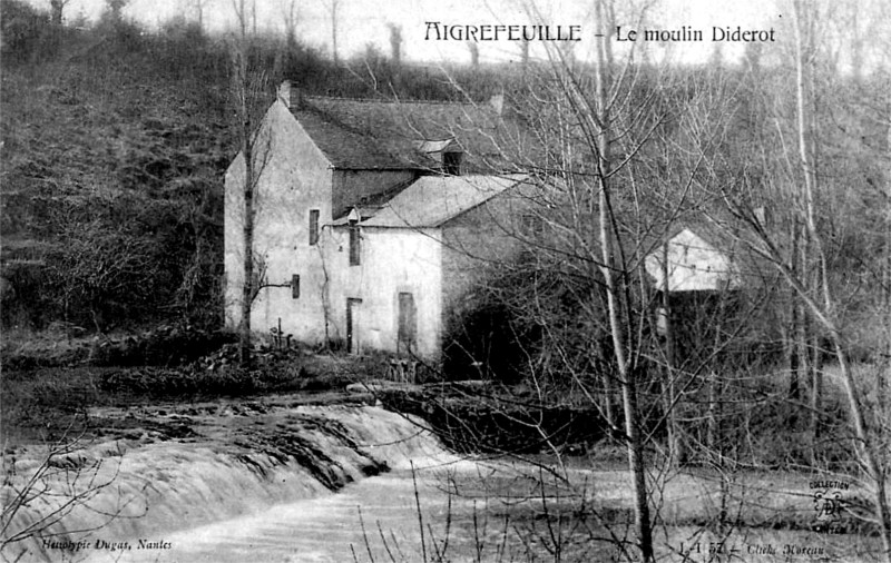 Moulin Diderot à Aigrefeuille-sur-Maine (Bretagne).