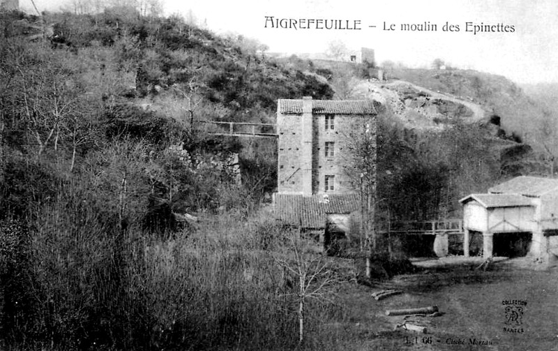 Moulin des Epinettes à Aigrefeuille-sur-Maine (Bretagne).