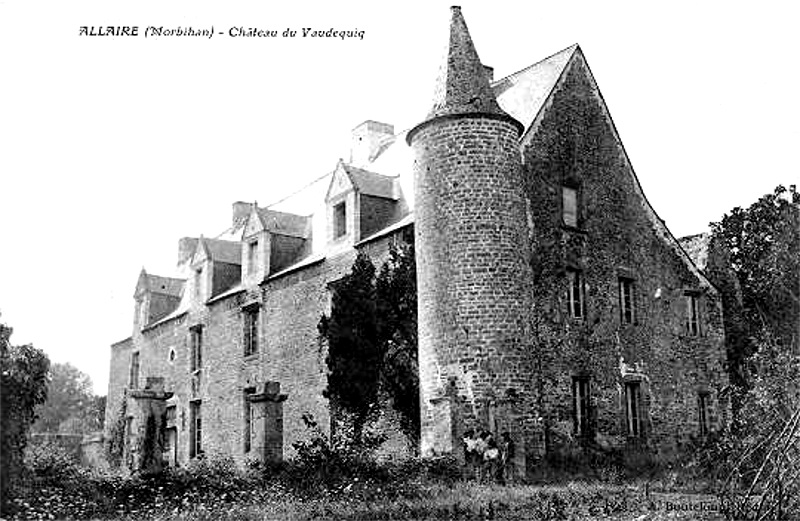 Chteau de Vaudequip ou Vaudeguip  Allaire (Bretagne).