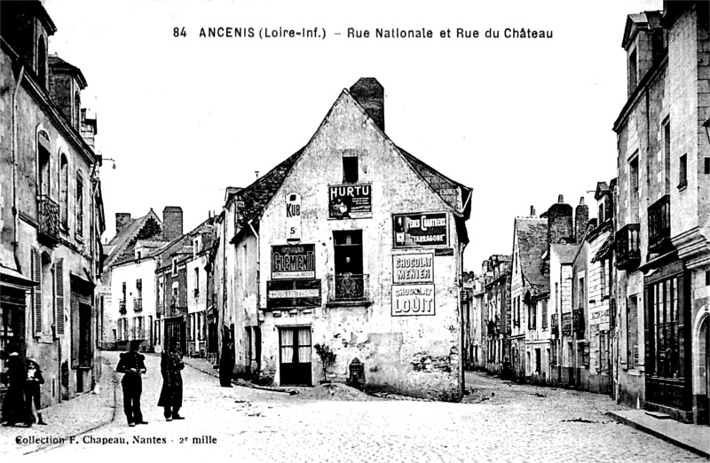 Ville d'Ancenis (anciennement en Bretagne).