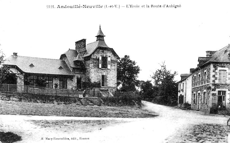 Ville d'Andouill-Neuville (Bretagne).