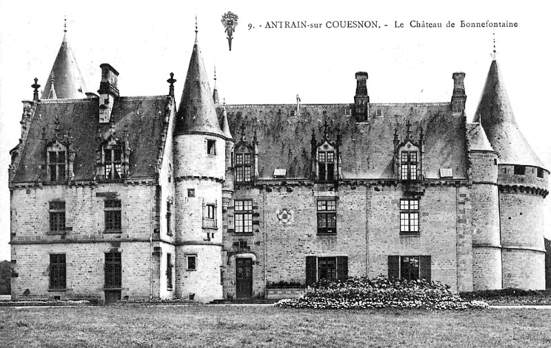 Château de la Bonnefontaine à Antrain (Bretagne).