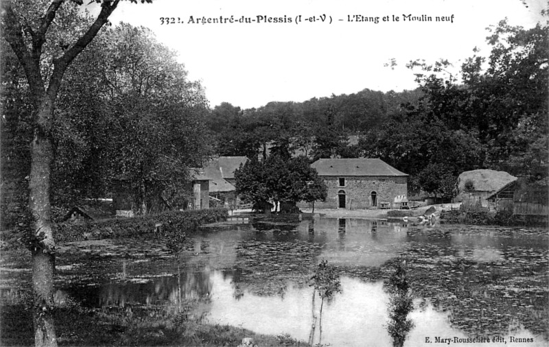 Moulin  Argentr-du-Plessis (Bretagne).