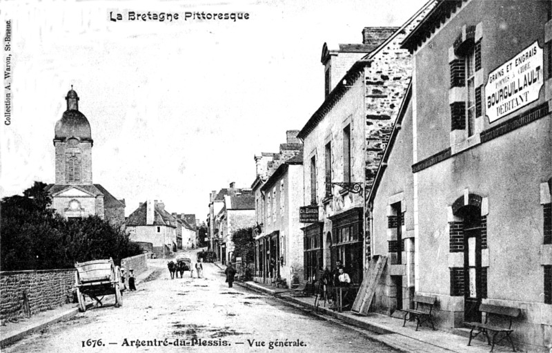 Ville d'Argentr-du-Plessis (Bretagne).