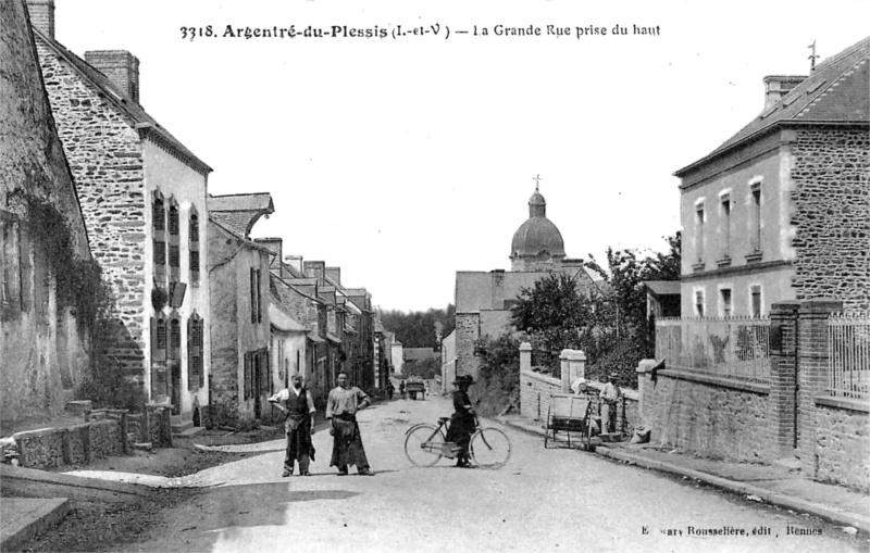 Ville d'Argentr-du-Plessis (Bretagne).