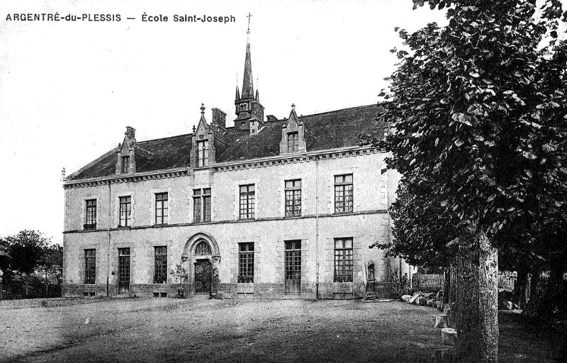 Ville d'Argentr-du-Plessis (Bretagne).