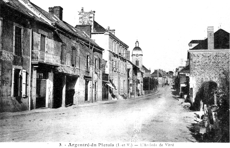 Ville d'Argentr-du-Plessis (Bretagne).