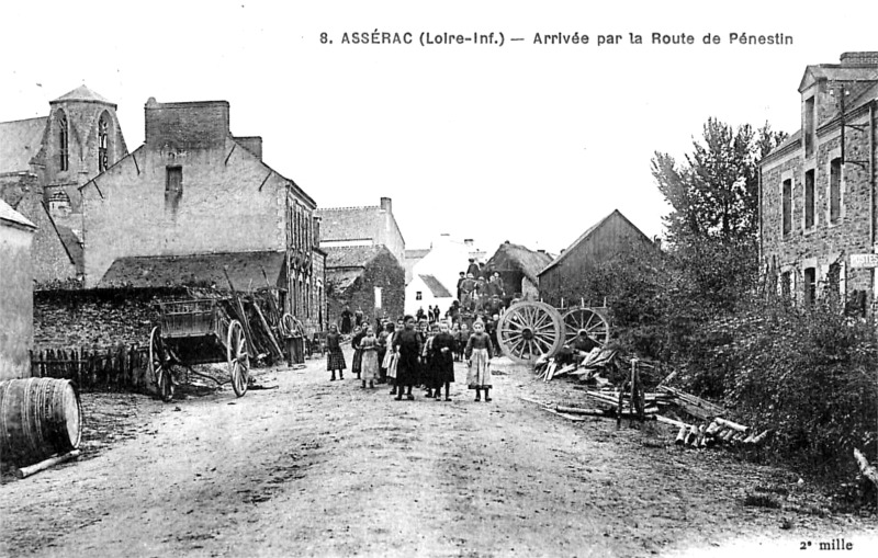 Ville d'Assrac (anciennement en Bretagne).