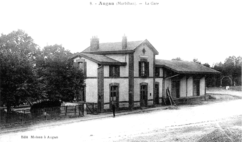 Gare de Augan (Bretagne).