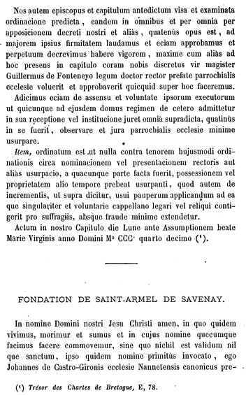Aumnerie Saint-Armel de Rozet (ou Roset) en Pless