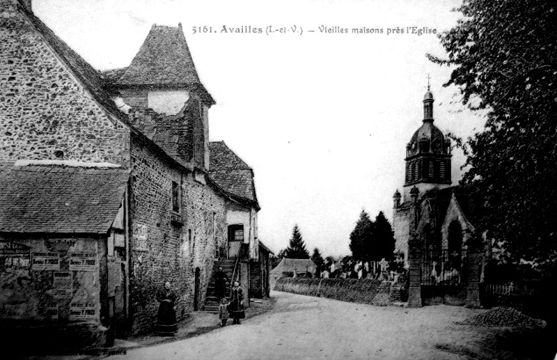 Ville d'Availles-sur-Seiche (Bretagne).