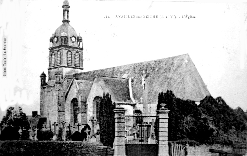 Eglise d'Availles-sur-Seiche (Bretagne).