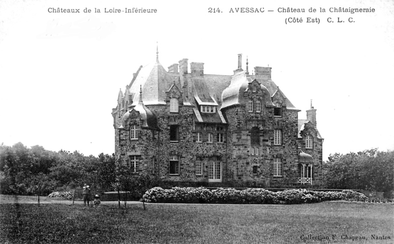 Château de la Châtaigneraie à Avessac (Bretagne).