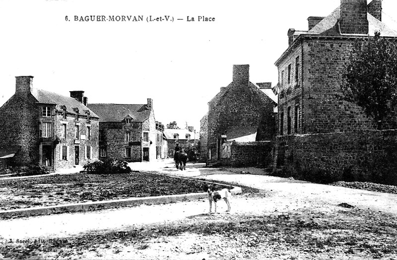 Ville de Baguer-Morvan (Bretagne).