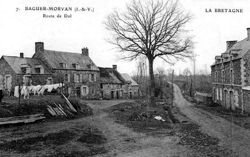 Ville de Baguer-Morvan (Bretagne).