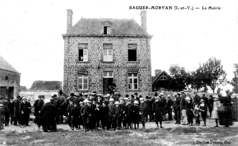 Ville de Baguer-Morvan (Bretagne).