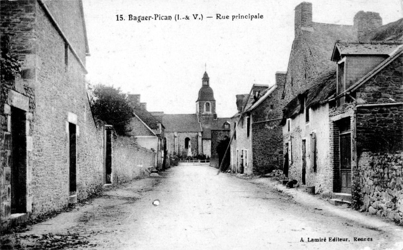 Ville de Baguer-Pican (Bretagne).