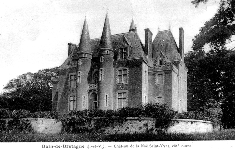 Château de la Noë Saint-Yves à Bain-de-Bretagne (Bretagne).