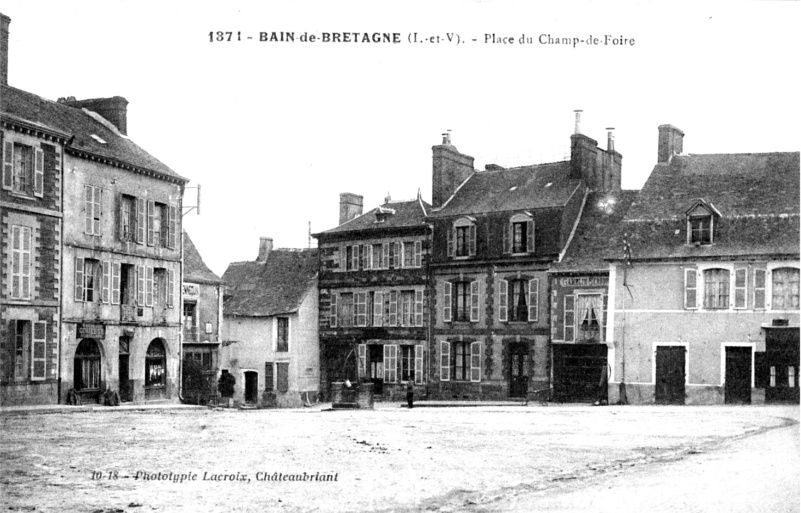 Ville de Bain-de-Bretagne (Bretagne).