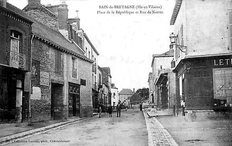 Ville de Bain-de-Bretagne (Bretagne).