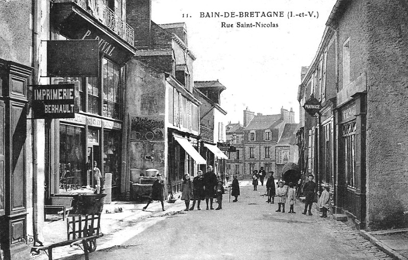 Ville de Bain-de-Bretagne (Bretagne).