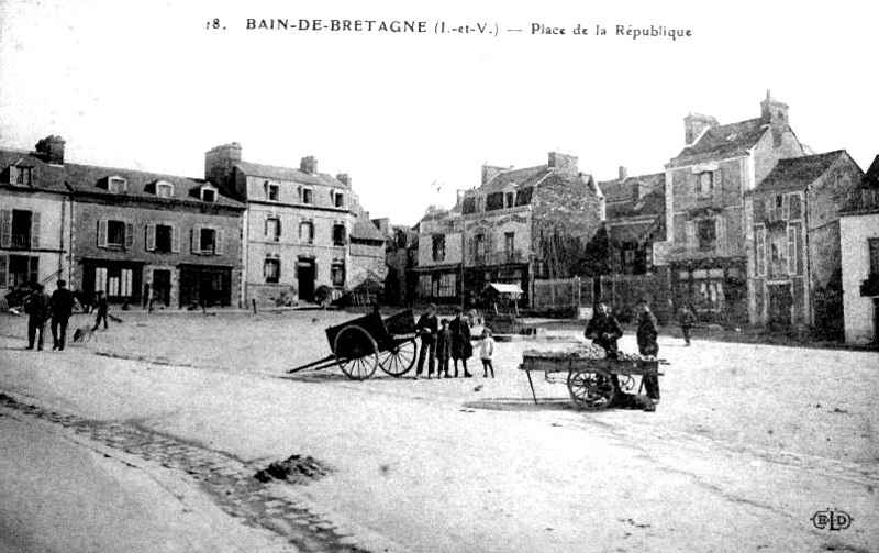 Ville de Bain-de-Bretagne (Bretagne).