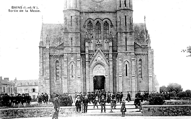 Eglise de Bains-sur-Oust (Bretagne).