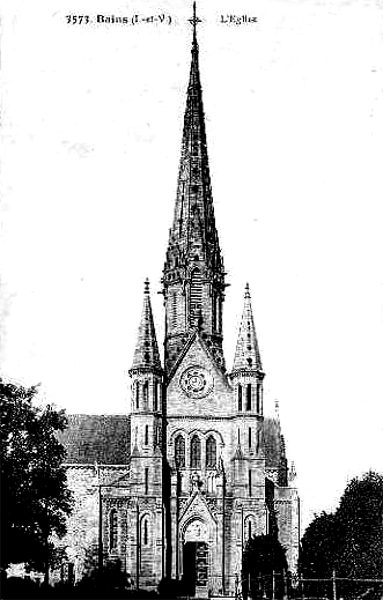 Eglise de Bains-sur-Oust (Bretagne).