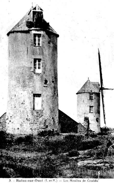 Moulins de Bains-sur-Oust (Bretagne).