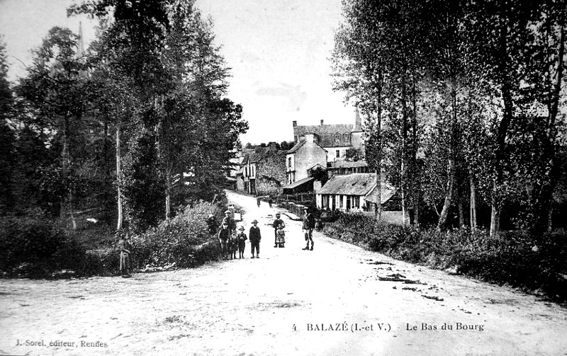 Ville de Balaz (Bretagne).