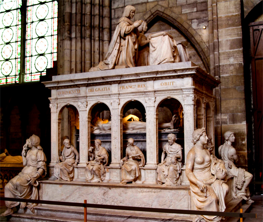 Tombeau d'Anne de Bretagne et de Louis XII dans la basilique de Saint-Denis (Paris).