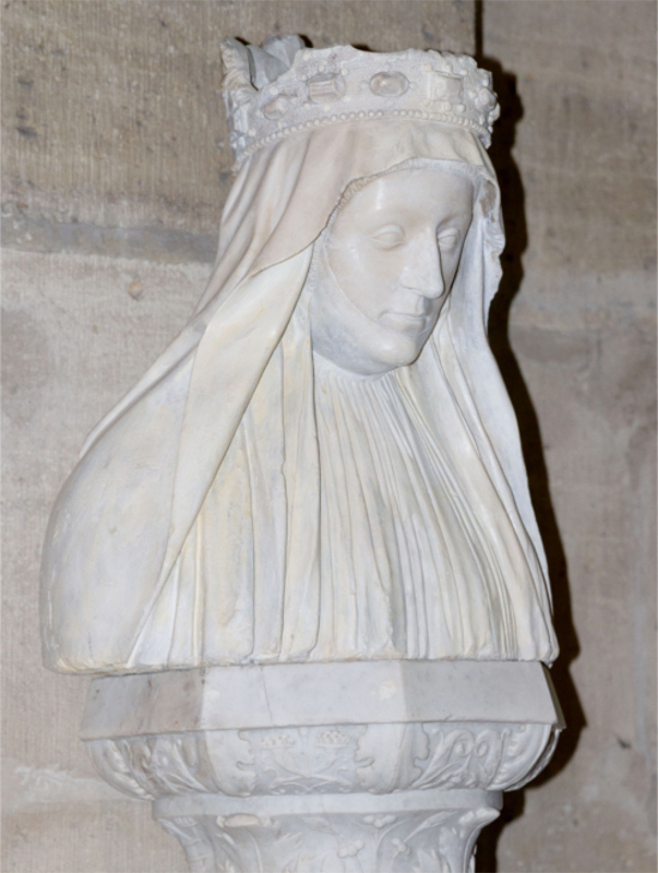 Basilique de Saint-Denis : buste de Marie d'Anjou.