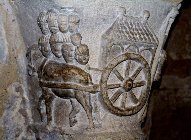 Crypte de la basilique de Saint-Denis (prs de Paris).