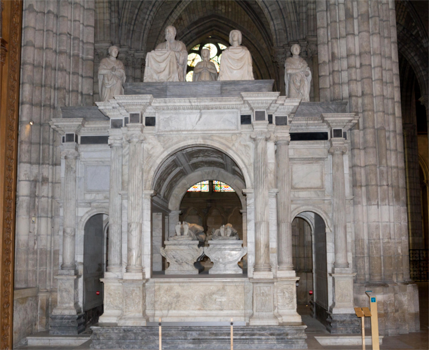 Basilique de Saint-Denis : tombeau de Franois Ier et Claude de France.