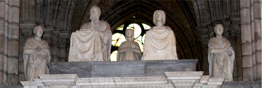 Basilique de Saint-Denis : tombeau de Franois Ier et Claude de France.