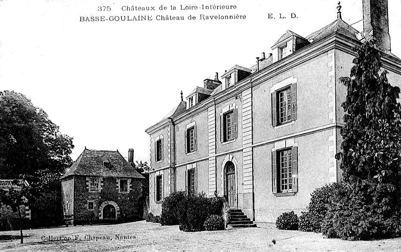 Chteau de la Ravelonnire  Basse-Goulaine (anciennement en Bretagne).