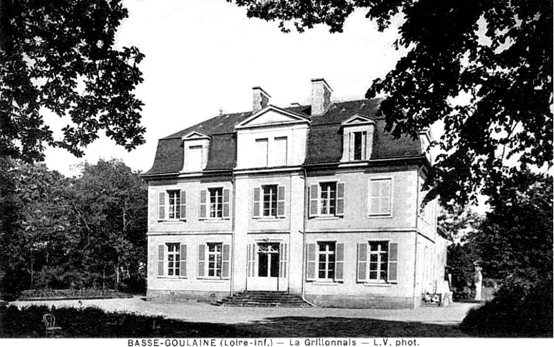 Chteau de la Grillonnais  Basse-Goulaine (anciennement en Bretagne).