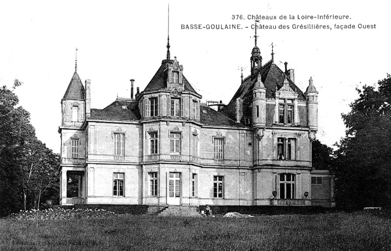 Chteau des Grzillires  Basse-Goulaine (anciennement en Bretagne).