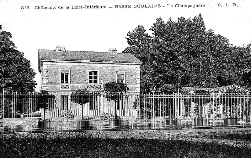 Chteau de la Champagnre  Basse-Goulaine (anciennement en Bretagne).