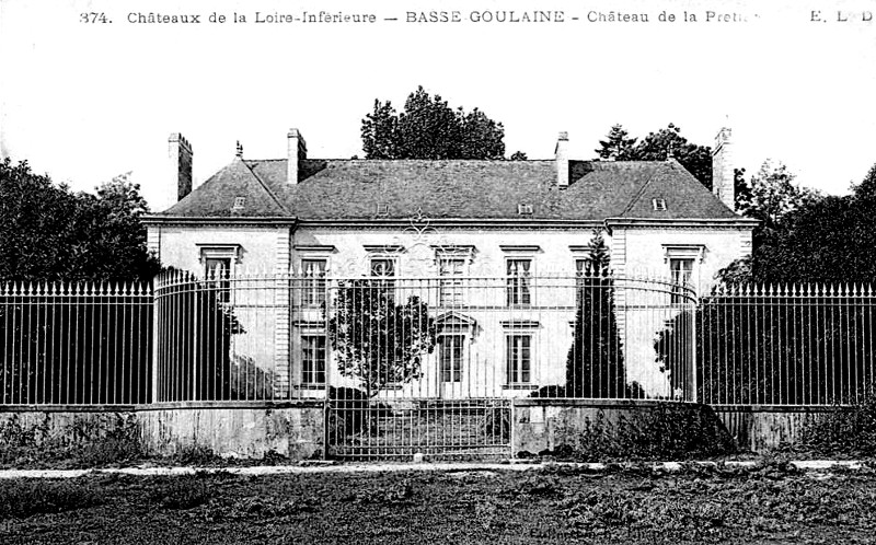 Chteau de la Prtire  Basse-Goulaine (anciennement en Bretagne).